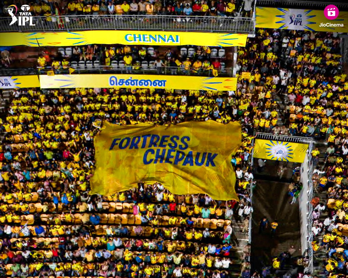 The fortress of CSK - Chepauk Stadium. 🦁