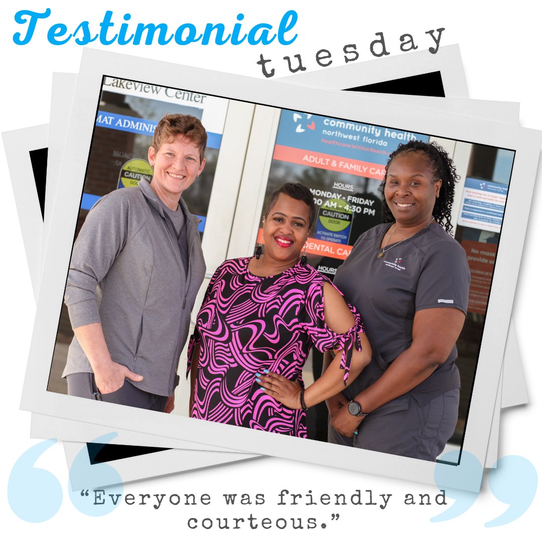Today’s #TuesdayTestimonial highlights the team at Century Adult & Family Care.
Century Adult and Family Care also offers Dental and lab services at our convienient location on Industrial Boulevard.  Call for an appointment today:
(850) 724-4064
Dental - (850) 724.4064 Option 2