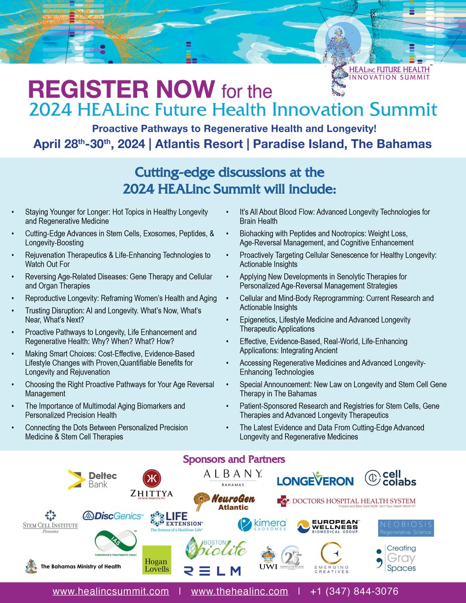One more day until the Summit begins! Join us at #2024HEALincSummit to explore the intersection of creativity and science in health and wellness. Register now at healincsummit.com. #artandhealth #wellness #futurehealth #antiaging #longevitytech #healthcareinnovation