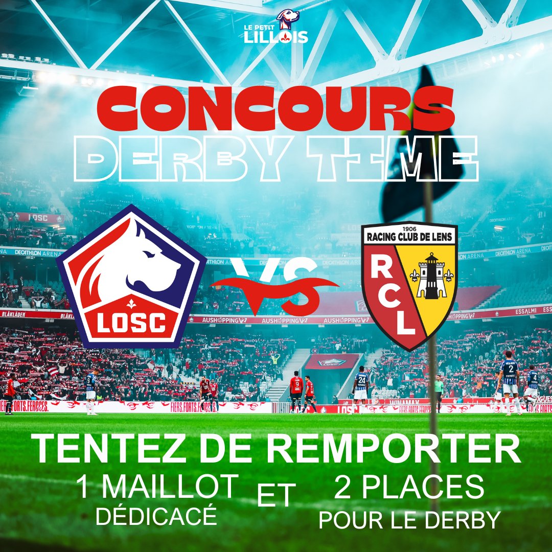 🎁 CONCOURS ! En collaboration avec @losclive et @NBFootball, Le Petit Lillois vous fait gagner 1⃣ maillot dédicacé et 2⃣ places* pour #LOSCRCL 👕🎟️ Pour participer ❤️ et 🔃 ce tweet. Fin du concours ce jeudi 28 mars à 12h ! *Places à côté des loges NB, avec accès au buffet.