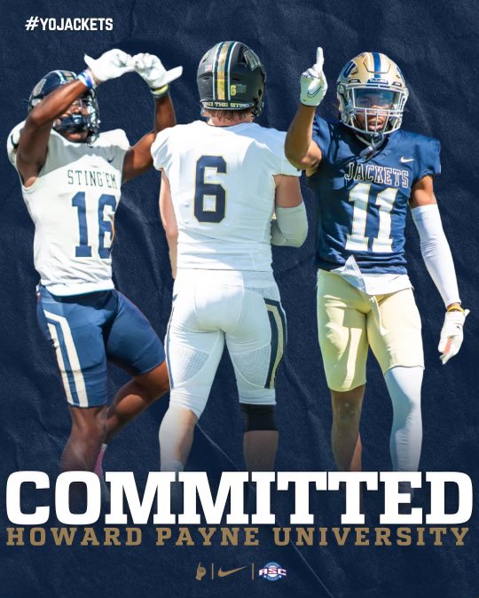 #AGTG After a great talk with my family I am blessed to announce that I will be committing to Howard Payne to further my academic and athletic career @CoachBachtelHPU @HPUFootball #StingEm #Committed