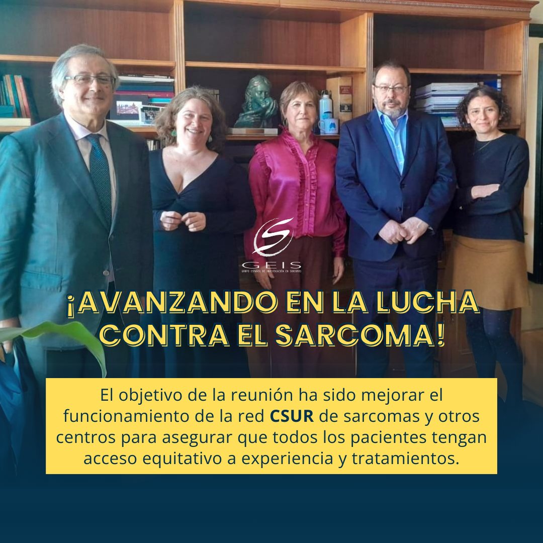 ¡Avanzando en la lucha contra el #sarcoma! 👉🏻 Reunión para mejorar el funcionamiento de la red CSUR de sarcomas con el resto de centros para poder garantizar la equidad en el acceso a experiencia y tratamientos para los pacientes con sarcomas.