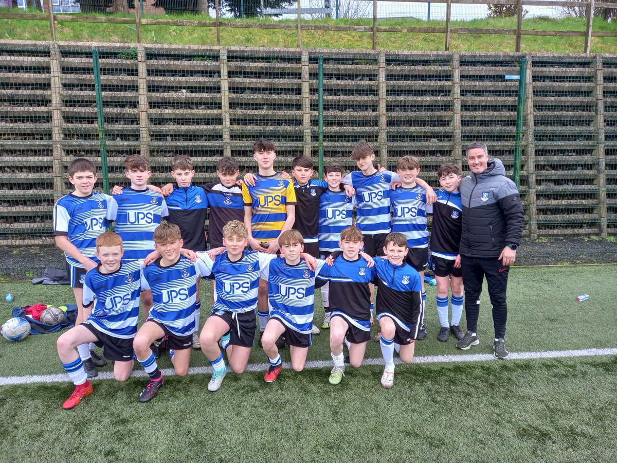 OLSPCKPE's tweet image. Another great win for the year 9 boys today against St. Joe&apos;s, Derry. Into the semi final of the International Invitational Cup. #teamknock 💙🖤