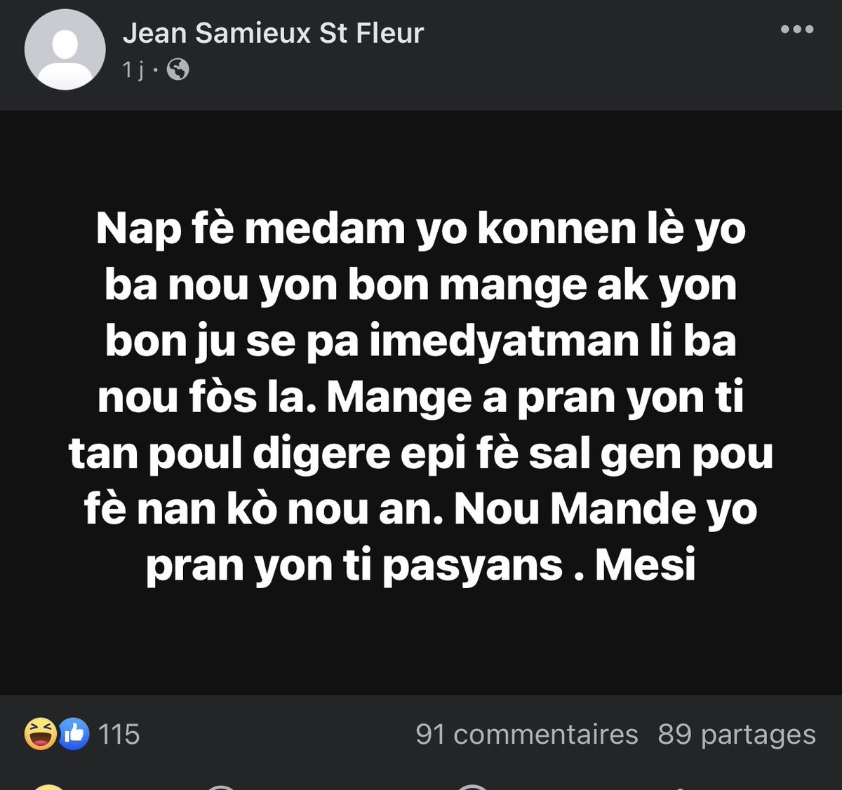 stfleur27's tweet photo. Mesaj enpòtan pou medam yo! https://t.co/EU6wHbIvv3