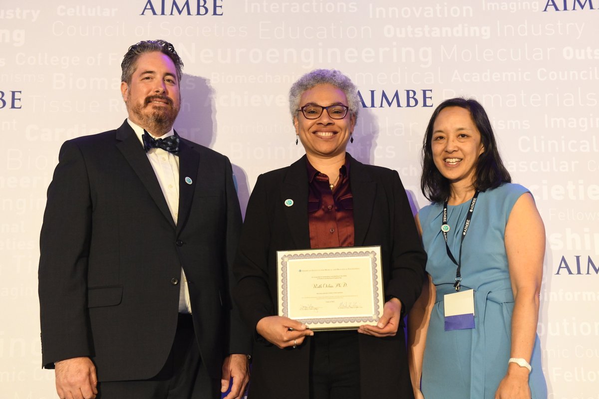 .@templebioe's Dr. Ruth Ochia is one of the newest members of the American Institute for Medical and Biological Engineering College of Fellows. @aimbe fellows represent the top two percent of medical and biological engineers. Congratulations Dr. Ochia! bit.ly/3IUECYX