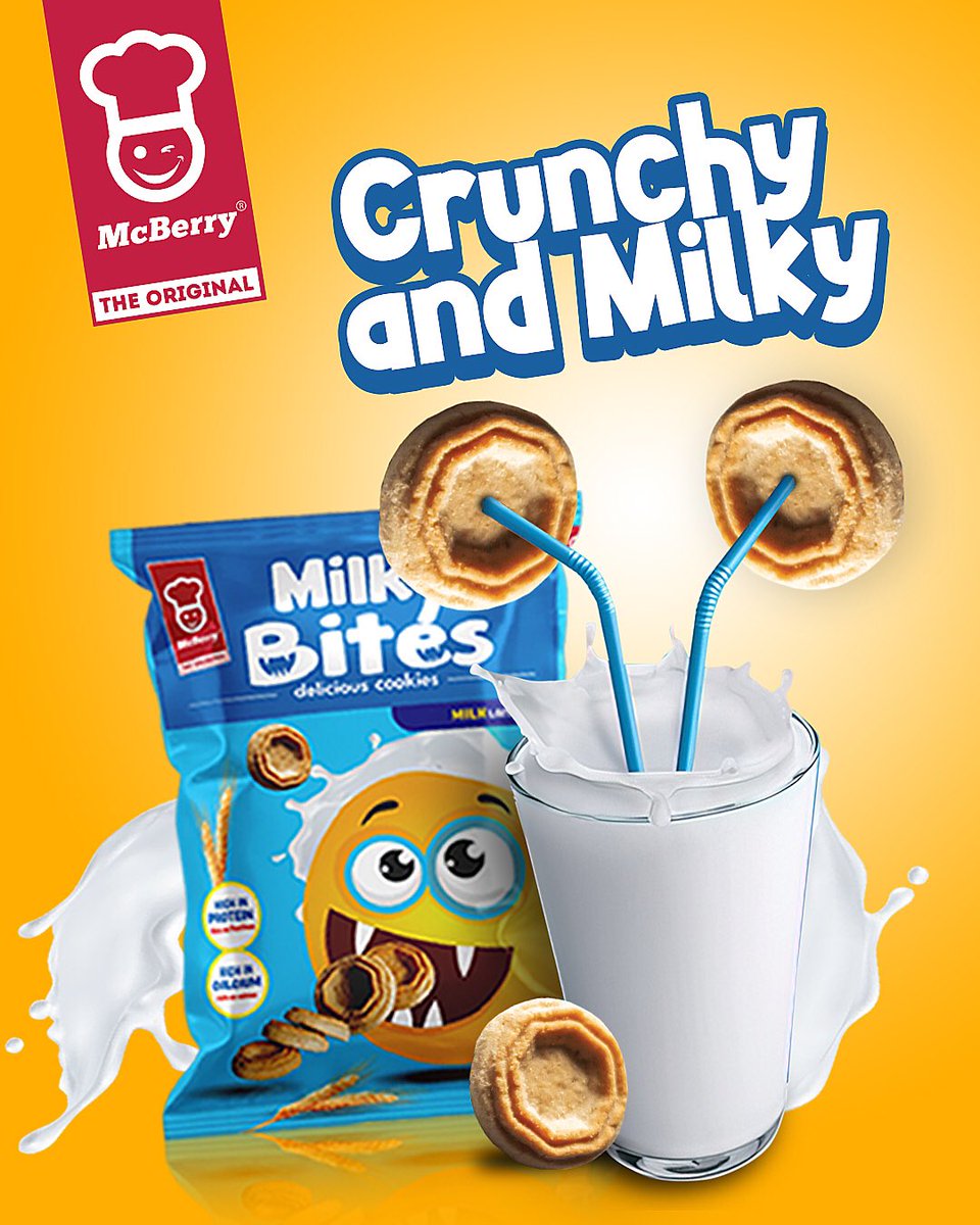 Crunchy and Milky Milky 🥛 Crunchy 😋 Healthy 😊 Explore milk 🥛 with a crunch #MilkyBites #Mcberry #Milky #McberryBiscuits #TwelliumGhana #TWI #Ghana