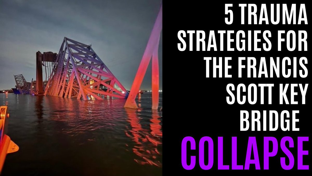 The Francis Scott Key Bridge Tragedy: 
5 Strategies To Calm Your Trauma Response

youtu.be/E7EMuDUi9_0?si… 

#FrancisScottKeyBridge #Baltimore #PrayForBaltimore via @YouTube