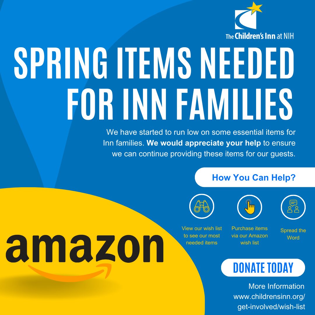 As we head into a new season, The Inn has started to run low on some essential items for Inn families. We would appreciate your help to ensure we can continue providing these items for our guests. View our Amazon Wish List here: amazon.com/gp/registry/wi…