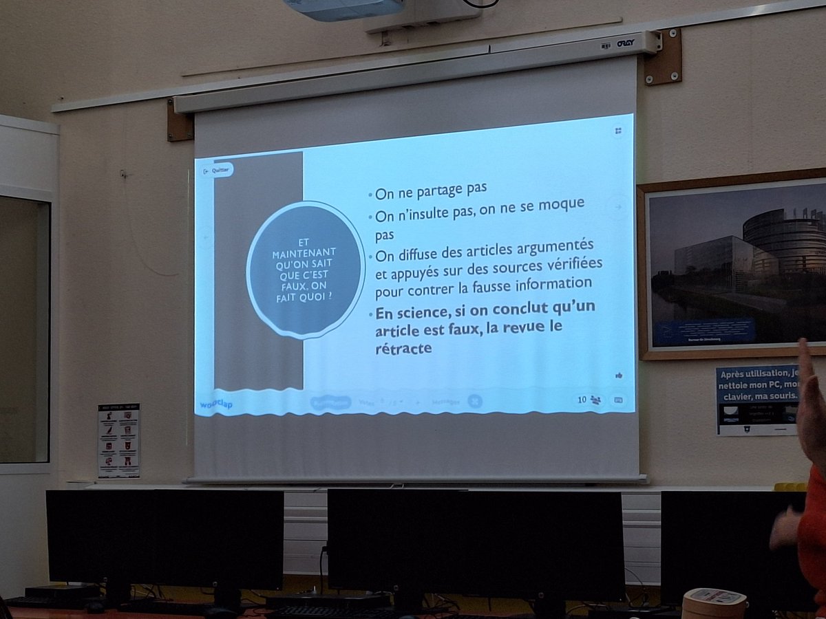 🔍Les élèves de #cordéedelareussite du <a href="/Clg_Eganaude/">Collège l'Eganaude B</a> participent à un atelier animé par <a href="/SandrineSelosse/">Sandrine Selosse</a>, chercheuse <a href="/Mines_Paris/">Mines Paris - PSL</a> &amp; Magali Prudhon, bibliothécaire, sur la vérification et fiabilité de l'information. 🙏🏻à elles pour les activités proposées. C'était parfait ! 👍🏻