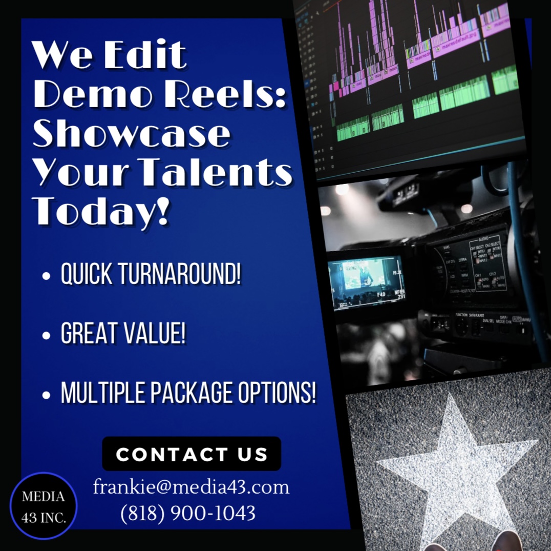 Not only do we offer social media, production and branding, but now we offer Demo Reels as well! So actors, check us out! We can help get your career going!

media43.com

#actor #acting #actinglife #commercial #movie #tv #demo #demoreel #production #Media43Inc