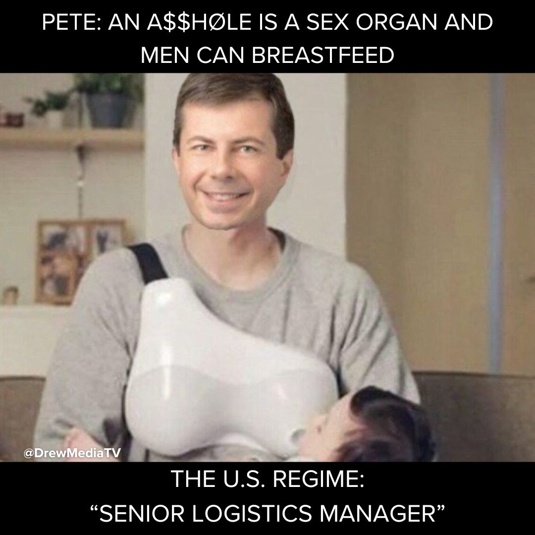 In this meme, we pretend that the 'secretary of transportation' is a real job, and not typical money laundering, goose-stuffing government horse shit. 
#MayorPete #baltimorebridge #ship #accident