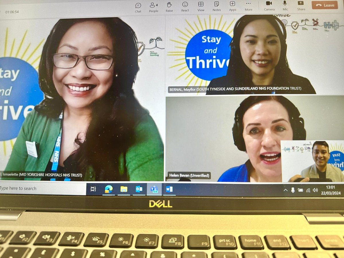 Thank you @HelenBevan ✨ for recording with us a reflective presentation on Positive Deviants last Friday. Content will be hosted on the #StayAndThrive page on FutureNHS Platform ☀️ @stayandthrive @MayflorBernal @IamMarkD @VBagshaw @EdCoxNHS