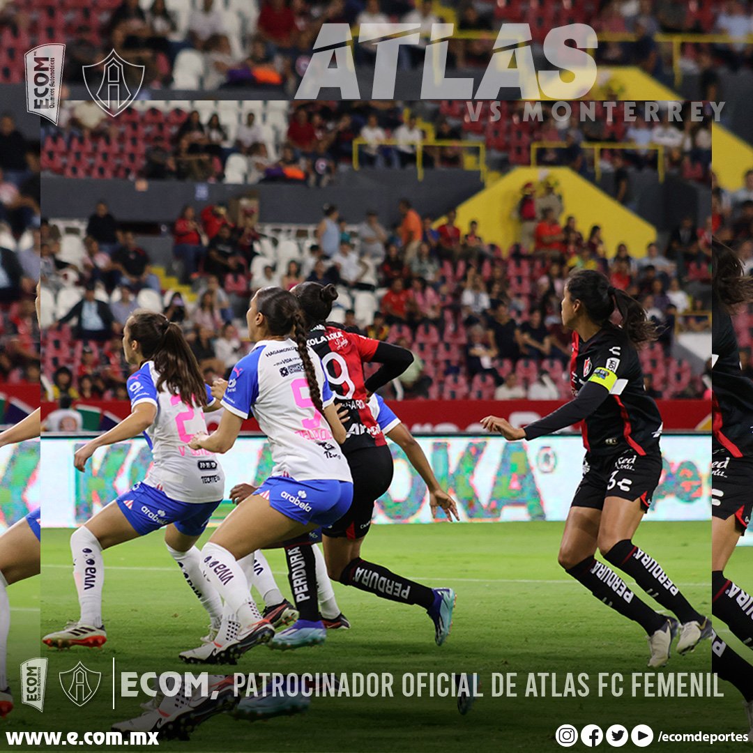 EcomDeportes's tweet photo. 📸...
🦊❤️🖤  @AtlasFCFemenil vs 🤠💙🤍 @Rayadas 
ECOM, PATROCINADOR OFICIAL DEL ATLAS FC FEMENIL 
 #Jalisco #ECOM #FutbolFemenil #Atlas #Rojinegras #LigaBBVAFemenil #Rayadas #fotografia https://t.co/5vgG6VUkD4