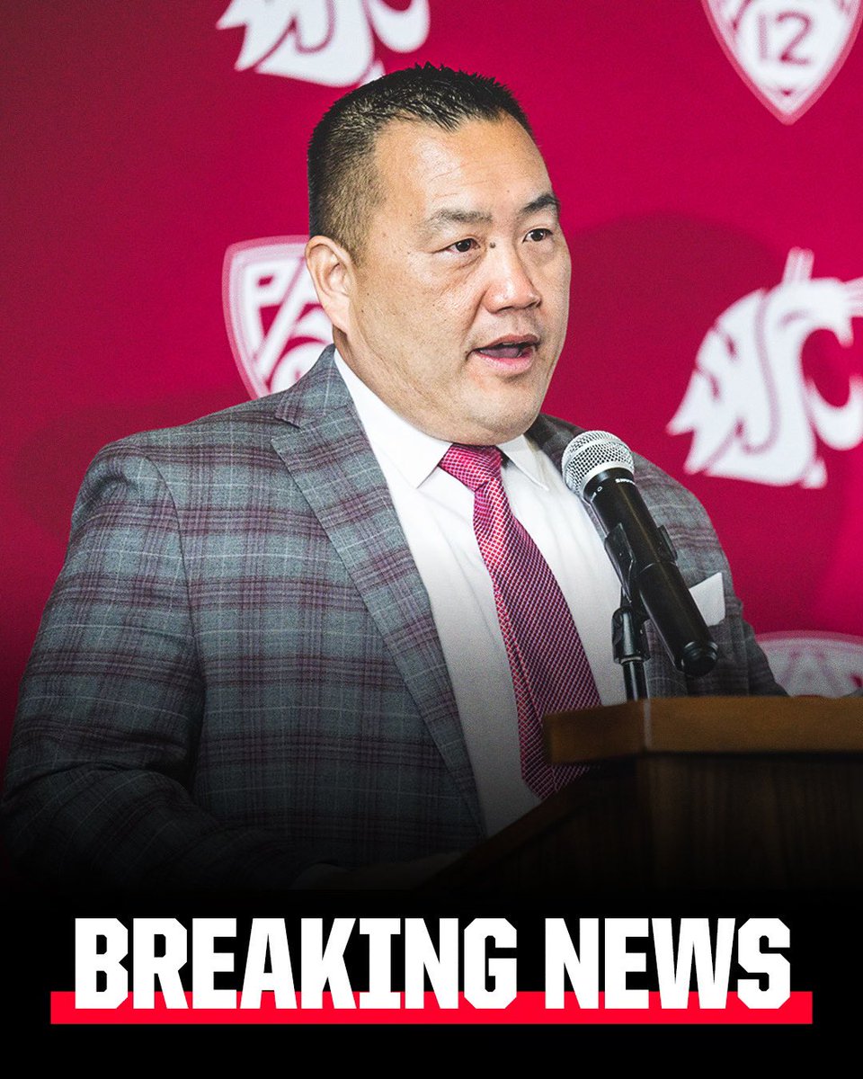 Sources: The University of Washington is finalizing a six-year deal to hire Pat Chun, the athletic director at rival Washington State, as the school’s new athletic director. He’s been the AD at Washington State since 2018 and also worked as FAU’s athletic director.