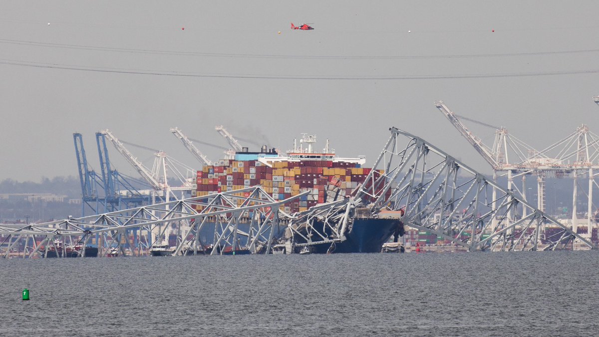 The Francis Scott Key bridge in Baltimore collapsed on Tuesday with at least 8 construction crew workers on the bridge doing routine concrete repairs. 6 of those people are still missing.

<a href="/apscott/">Andrew P. Scott</a> <a href="/USATODAY/">USA TODAY</a>