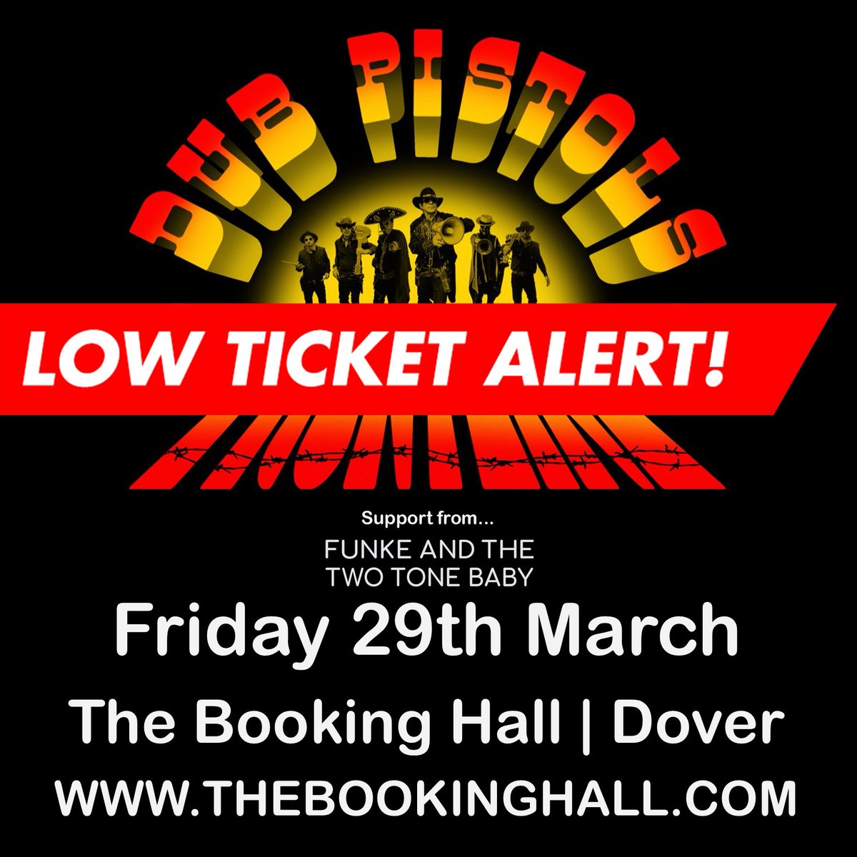 LAST CHANCE! Limited tickets remaining for @dubpistols live tonight!