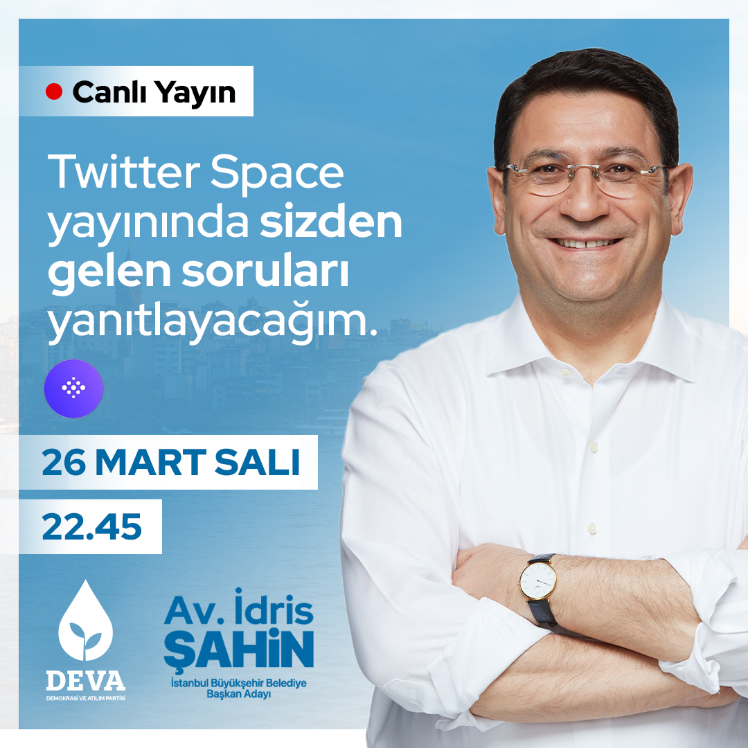 avidrissahin's tweet photo. Bu akşam ⏱️ 22:45'te Space Odamızda vatandaşlarımızdan gelen soruları yanıtlayacağım. 

Âlem bize sansür uygulayanlarsa Deva sizsiniz 💧🌱 https://t.co/OnXUdlQt9k