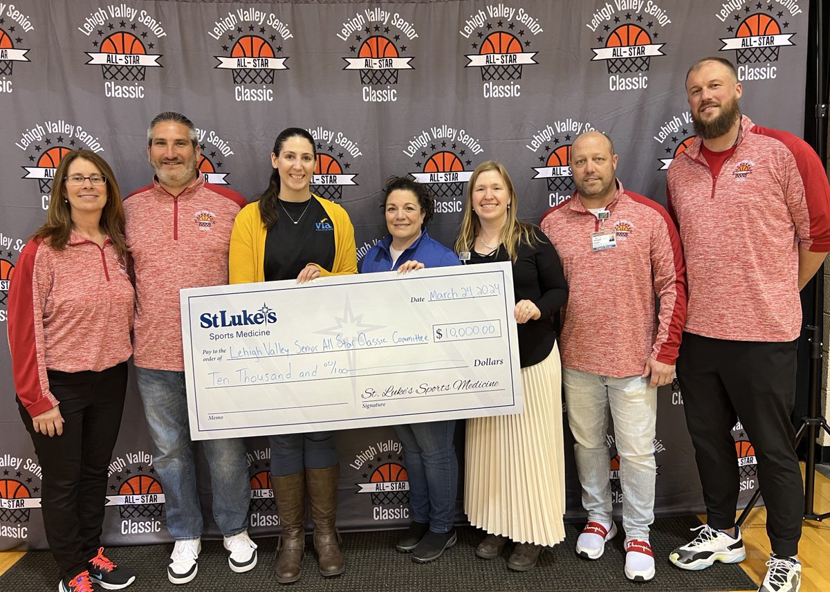 St. Luke’s Sports Medicine is proud to support Via of the Lehigh Valley through our sponsorship of the Lehigh Valley Senior All-Star Classic. Congratulations on a successful event! #StLukesProud #StLukesSportsMedicine