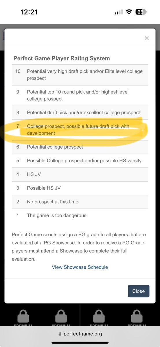 Let’s go !!!!!! I got graded a 7 at my first PG showcase !!!! Only gonna get better !!