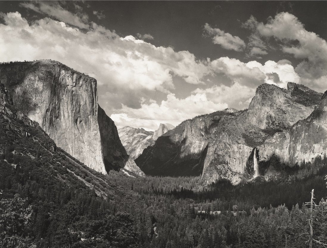“The whole world is, to me, very much ‘alive’—all the little growing things, even the rocks. I can’t look at a swell bit of grass and earth...without feeling the essential life—the things going on—within them.' #AnselAdams, ‘Yosemite Valley, Yosemite National Park,’ 1934
