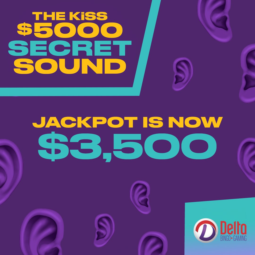 🚨 The JACKPOT is officially at $3,500!! 🚨 Think you know what the Secret Sound is?! If you do, you could win your share of $5,000 - play today at 3pm and 5pm! 🔊❓ Proudly presented by @deltabingo_ 🎲