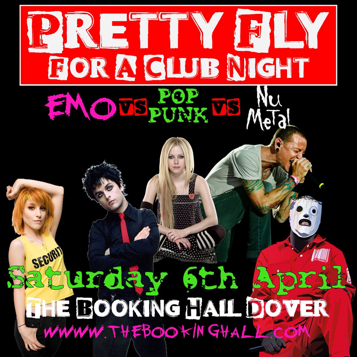 SATURDAY CLUB NIGHT! Get your tickets for our ultimate Emo/Pop Punk/Nu Metal DJ set!