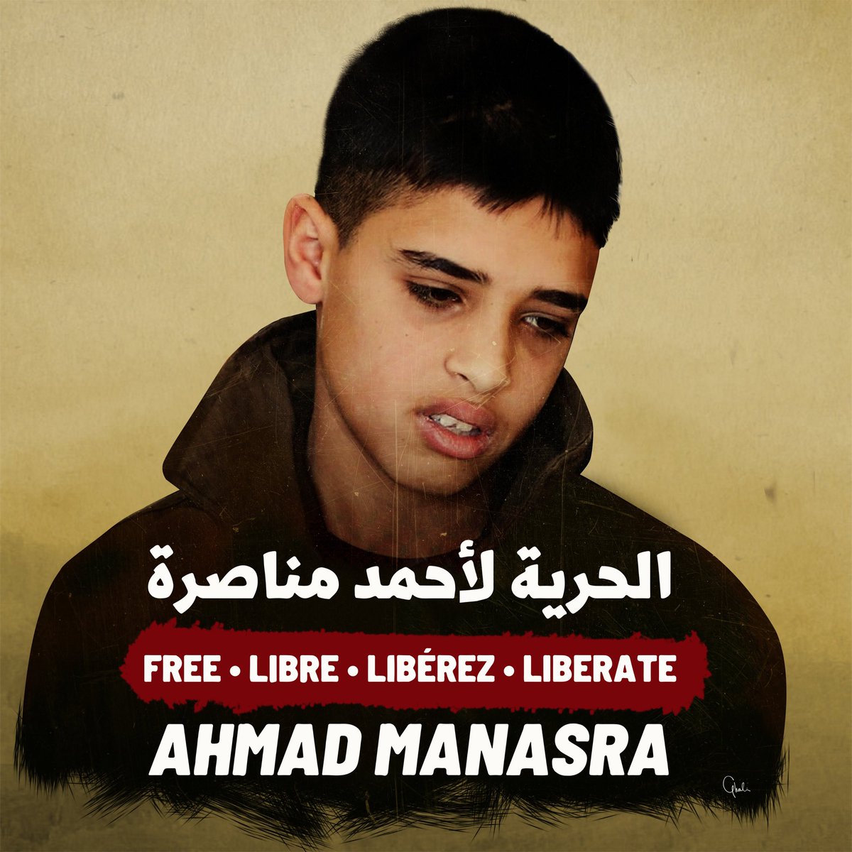 After 2 years of solitary confinement, prisoner Ahmed Manasra was transferred to join his fellow prisoners.
2 years of torture, deprivation and dehumanization.

#FreeAhmadManasra
#الحرية_لأحمد_مناصرة
#unchilding