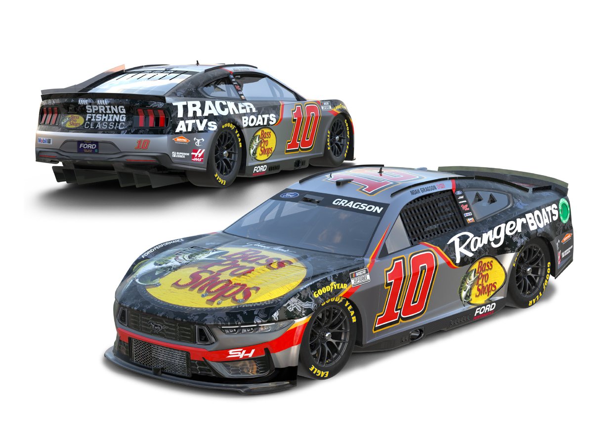 Gragson stays rocking the Gray schemes 😎🔥 Pre-orders are open for the No. 10 Noah Gragson Bass Pro Shops/Ranger Boats/Tracker Boats & ATVs die-cast! ➡️ bit.ly/AllDiecast