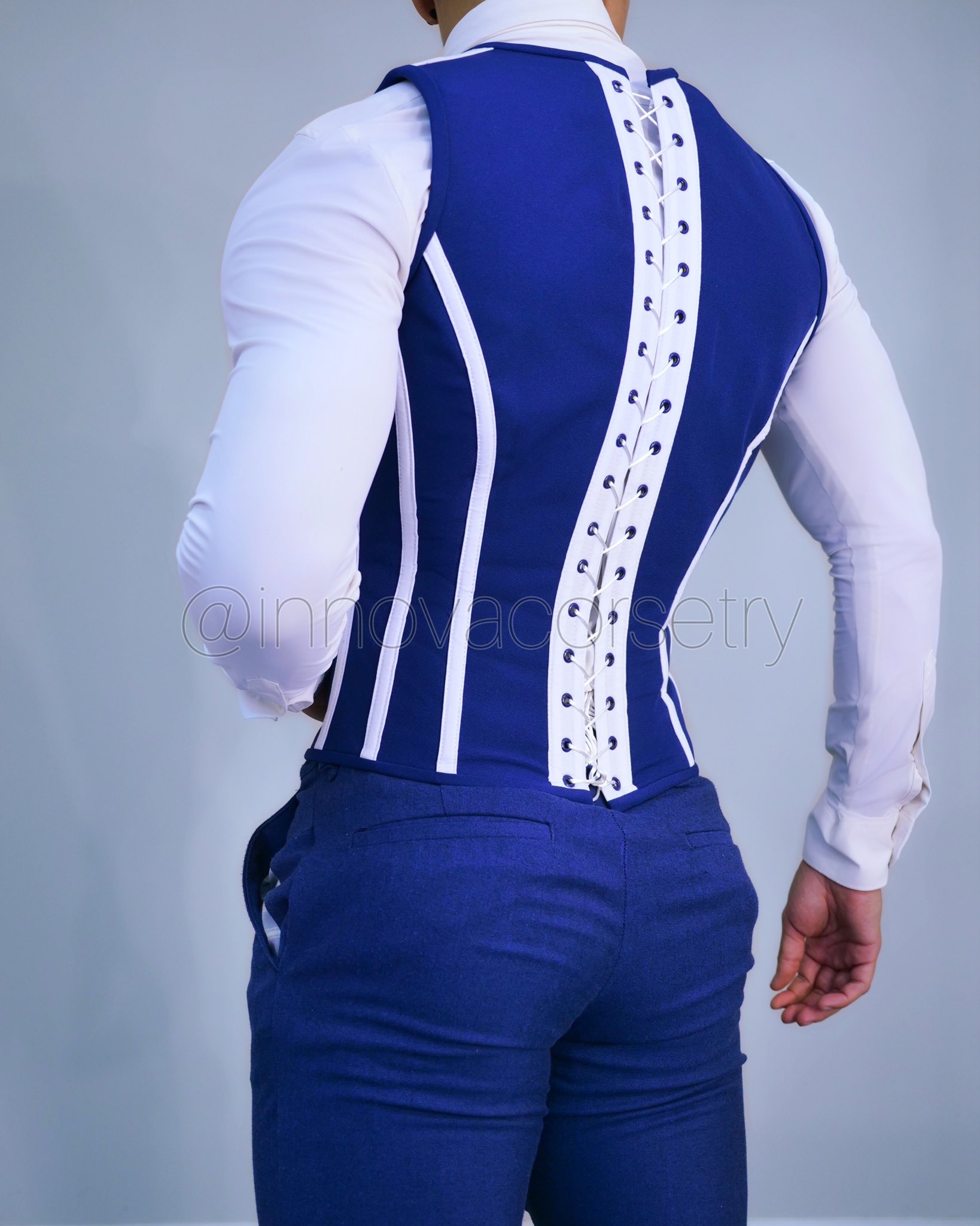 Innova Corsetry on X: Corset Vest💙. Order yours:   This piece is tailored with your measurements and you can choose your  desired color, fabric and style  / X