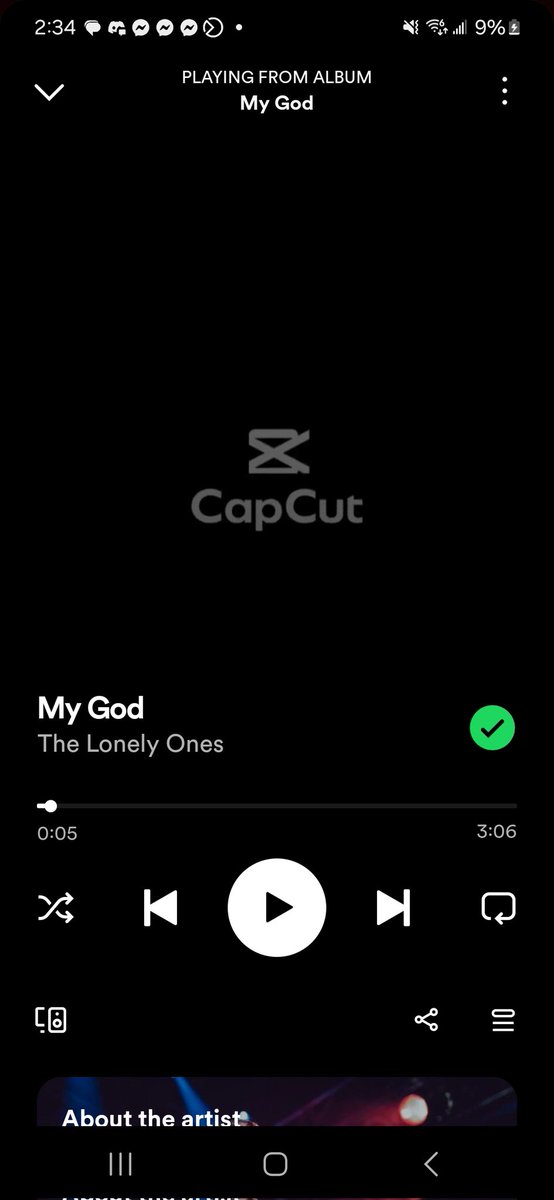 Fun fact. If you upload a Spotify Canvas that you cut together w/ Capcut and trim the end Spotify will add a bonus half second that you trimmed so the whole world will see you cut your promos with the free version of the app. Unrelated - My God is out now!