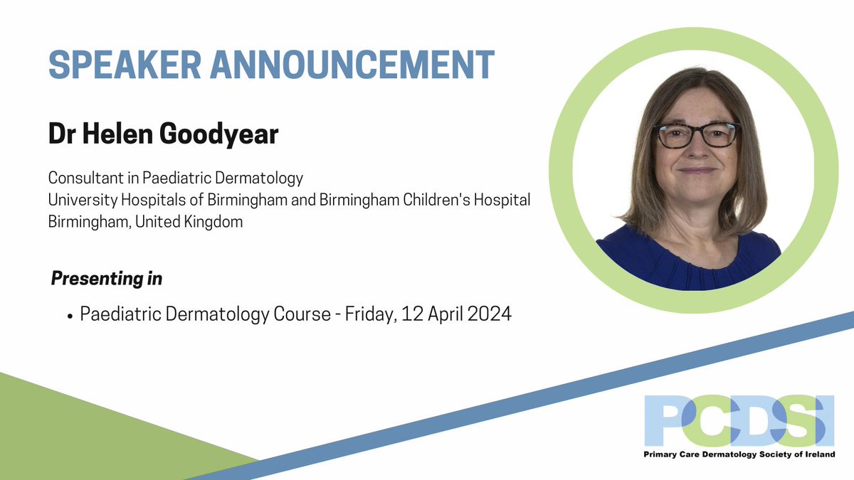 PCDSIreland's tweet photo. Final few weeks to register for the annual PCDSI. 2 superb speakers to highlight #pcdsi #dermabuddy https://t.co/4tuGELEX3R