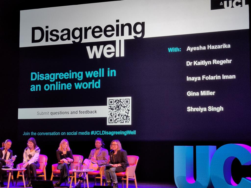 Round the corner at UCL to learn about disagreeing well in an online world. #UCLDisagreeingWell