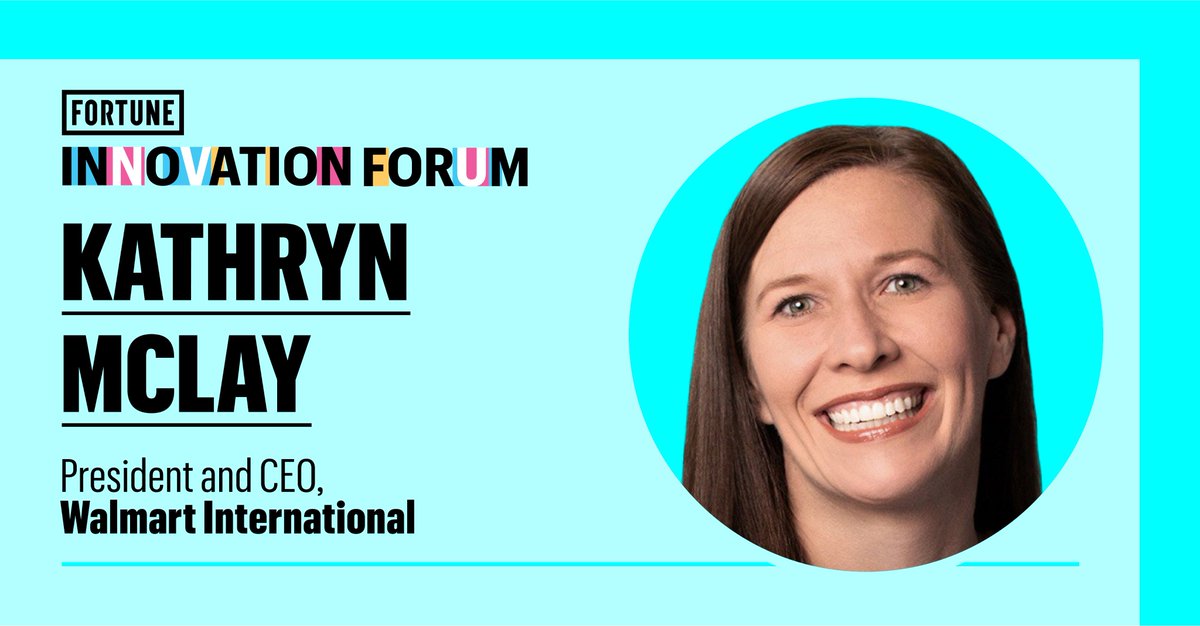 #FortuneInnovation is excited to welcome Kathryn McLay, president and CEO of Walmart International (@WalmartInc), to our conference March 27–28. See our full list of speakers here 👉bit.ly/48NybBu