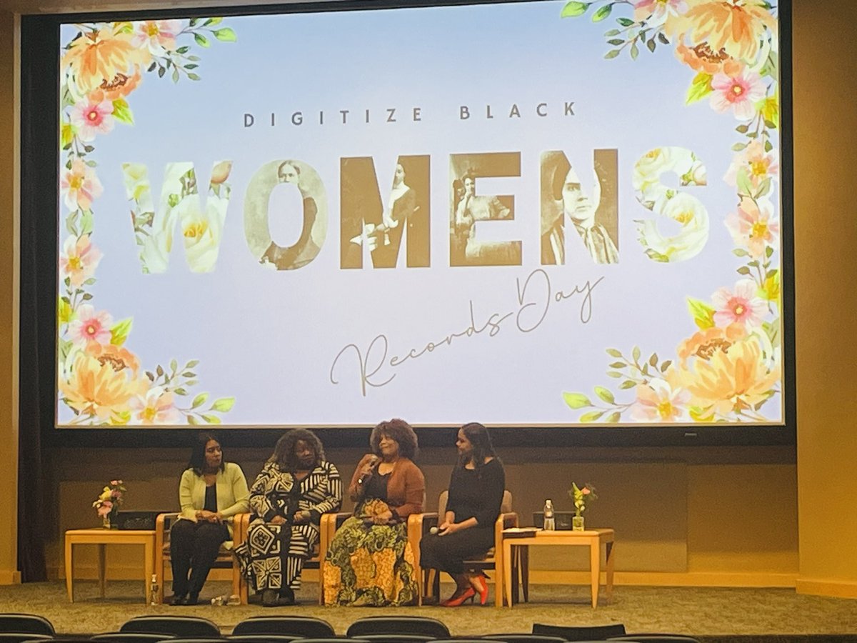 Got chills listening to the panel at @BWOA_Project’s #DigitizeBlackWomensRecordsDay