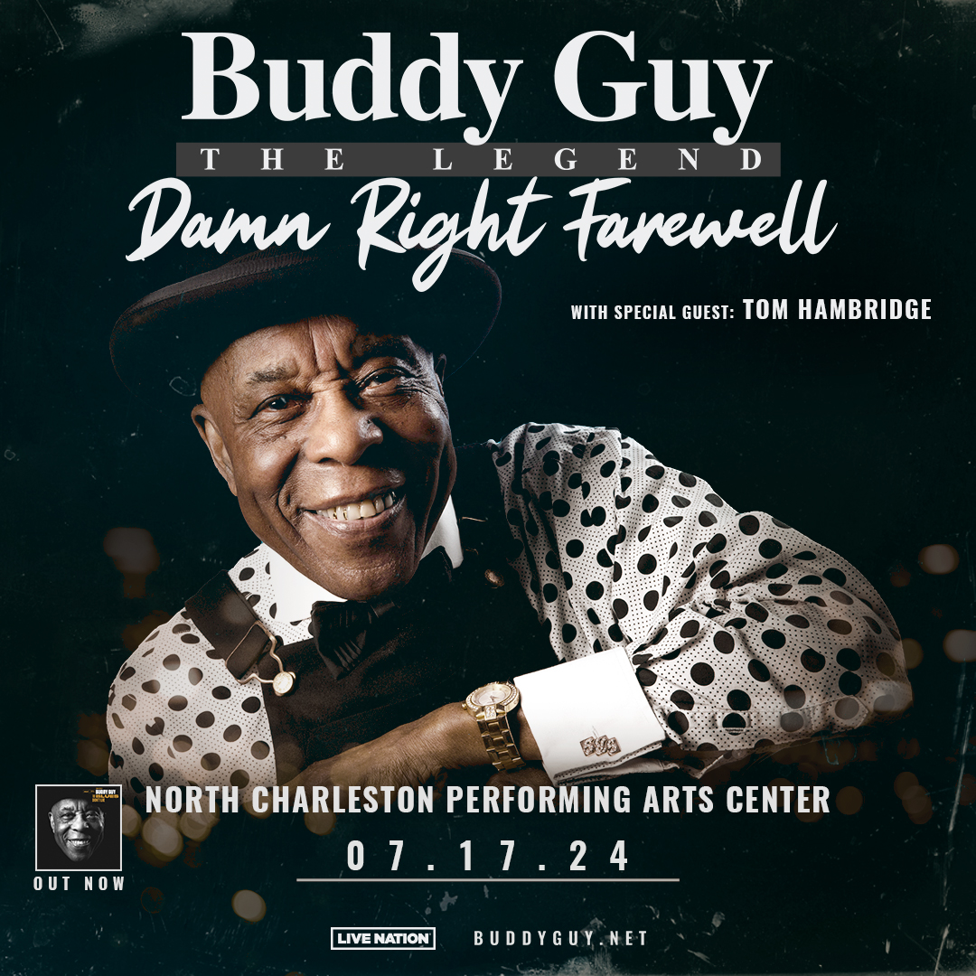 969thewolf's tweet photo. @TheRealBuddyGuy's The Legend Damn Right Farewell Tour with special guest @TomHambridge to play @NChasColiseum PAC  on 7/17! Tickets on sale this Friday 3/29 10am - for info: https://t.co/YmI3NsJJZy https://t.co/4thVOGesV3