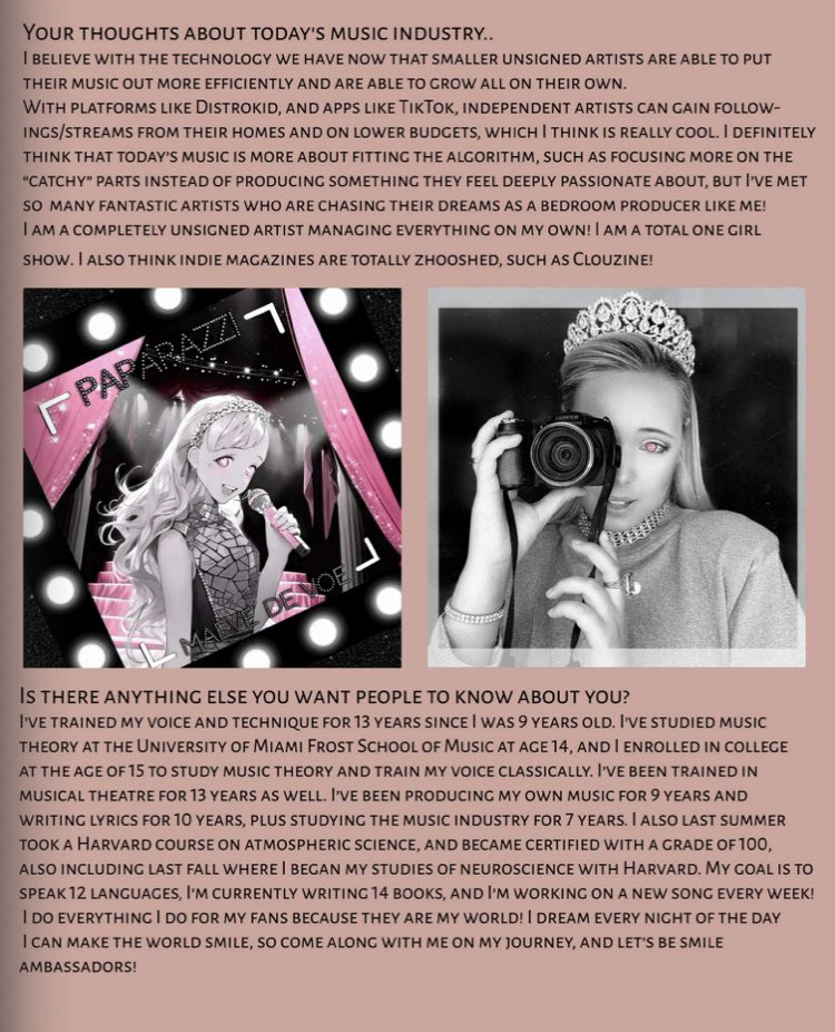 I'm featured on 3 PAGES in @clouzine !!! 😻😭💗🧡 Thank you so so much Clouzine Magazine for featuring me! Only 2 YEARS in this industry, and I've had this much success: I started in May 2022! 🥹 A super peachy thank you to everyone: I couldn't EVER do this without you!! 😭💗🧡