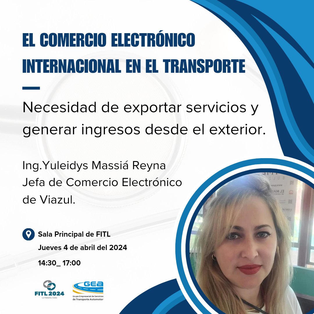 🛣️| Próximamente en #FITL2024 El próximo 4 de abril en la Ronda Especializada: El transporte y las infraestructuras ferroviarias y automotor. Una de las ponencias del #TransporteAutomotor para la jornada 👇 #TransporteCuba