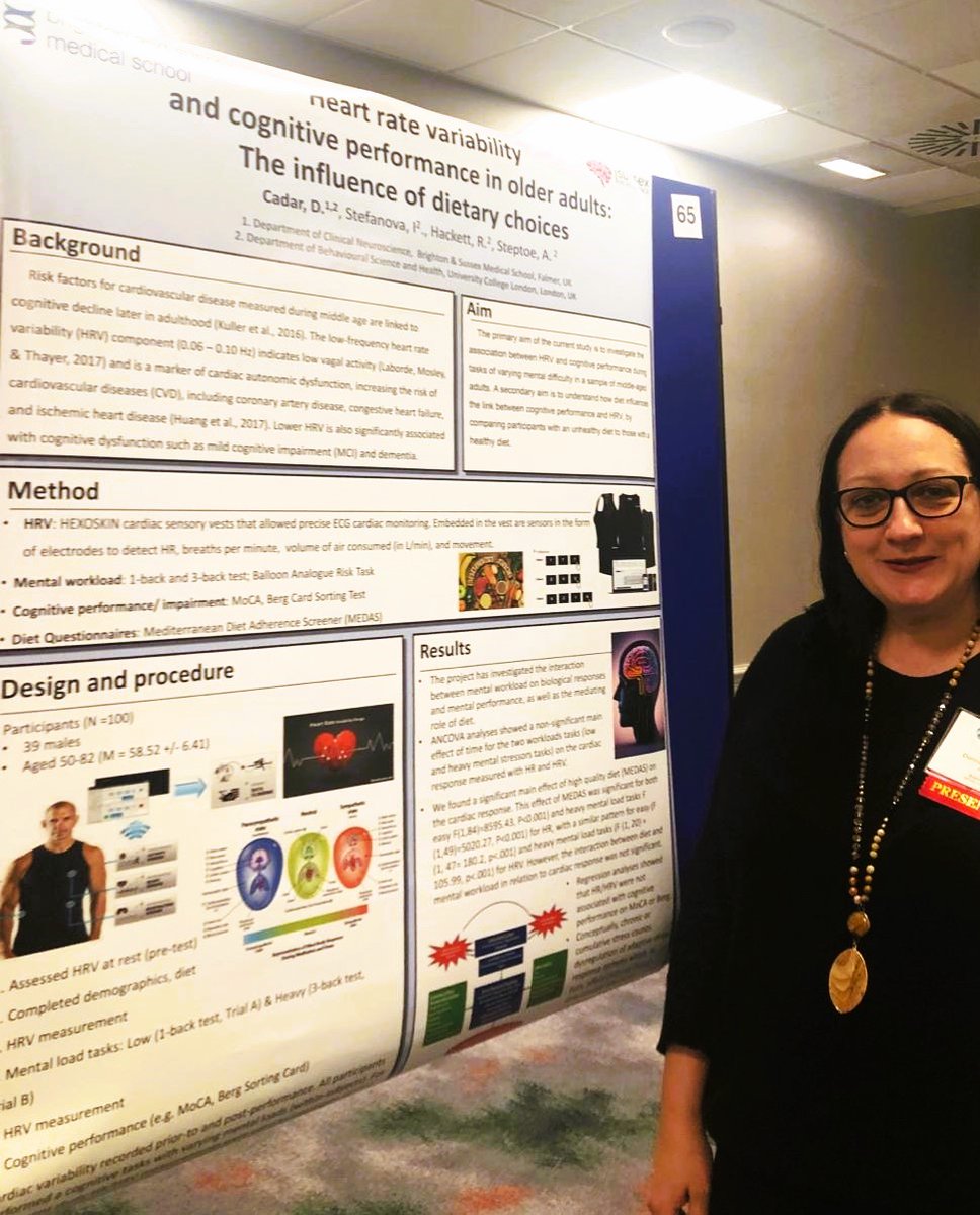 Pleased to present at the #APS2024UK @connectAPS in #Brighton our work on #stress #HRV showing a protective effect of #Mediterranean #dietarychoices on #cognitiveperformance✍️🙎‍♂️👨‍👨‍👧‍👧🙅‍♀️ with #EviStefanova @hackett_ruth @andrewp_steptoe @UCL_BSH @BSMSClinNeuro @BSMSMedSchool 👨‍👩‍👧📷 👨‍👩‍👧👋