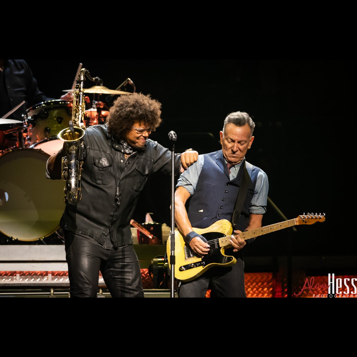 one more from the @springsteen show last night with @jakeclemons and Bruce. What a great night, Great show.