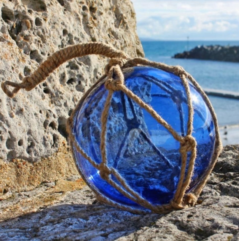 buythesea on X: A decorative glass fishing float in a lovely shade of  cobalt blue, ready to hang or nonchalantly left lying around your seaside  inspired home #fishingfloat #glass #cobaltblue #norway #ocean #
