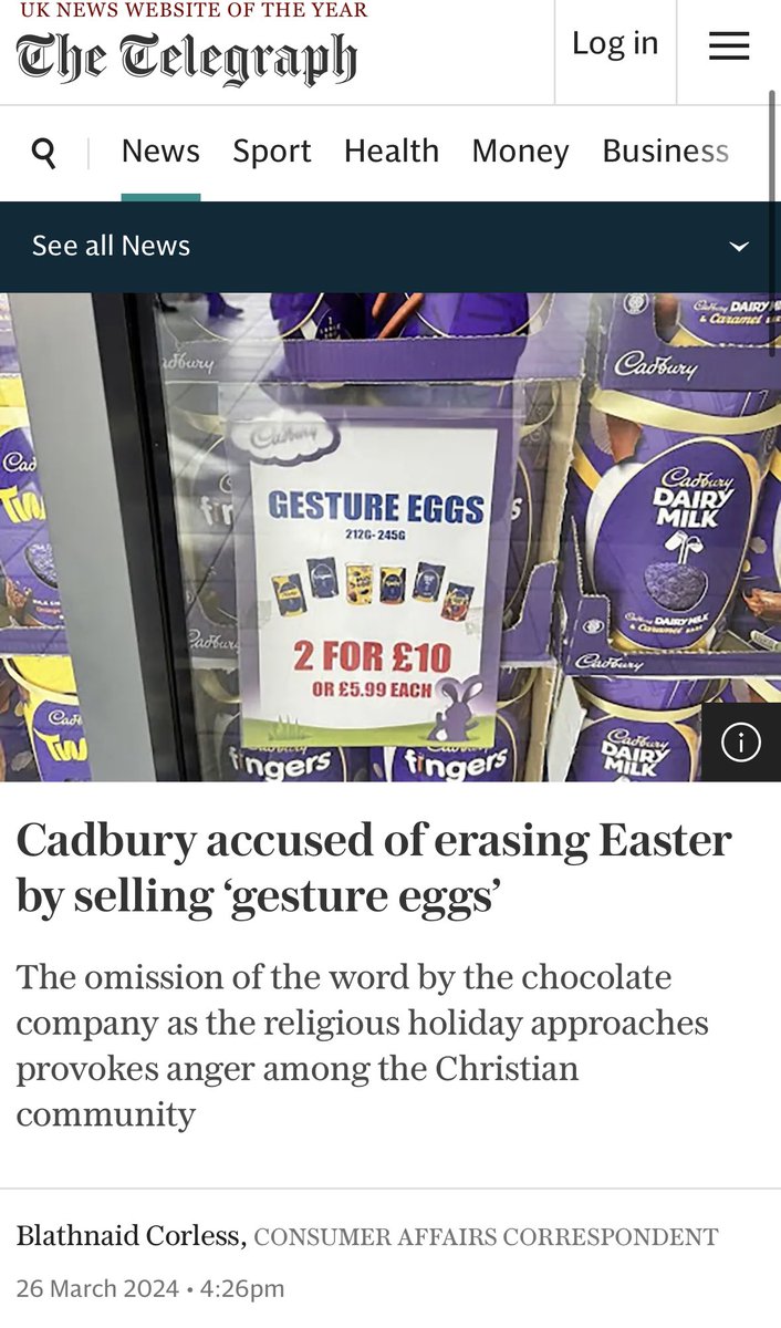 F*CKING ‘GESTURE EGGS’ @CadburyUK F*CK RIGHT OFF I’m not even religious and this gets my back right up, why are all things Christian being attacked right now, it’s become trendy to attack everything white and Christian… and it’s mostly by middle class white people.