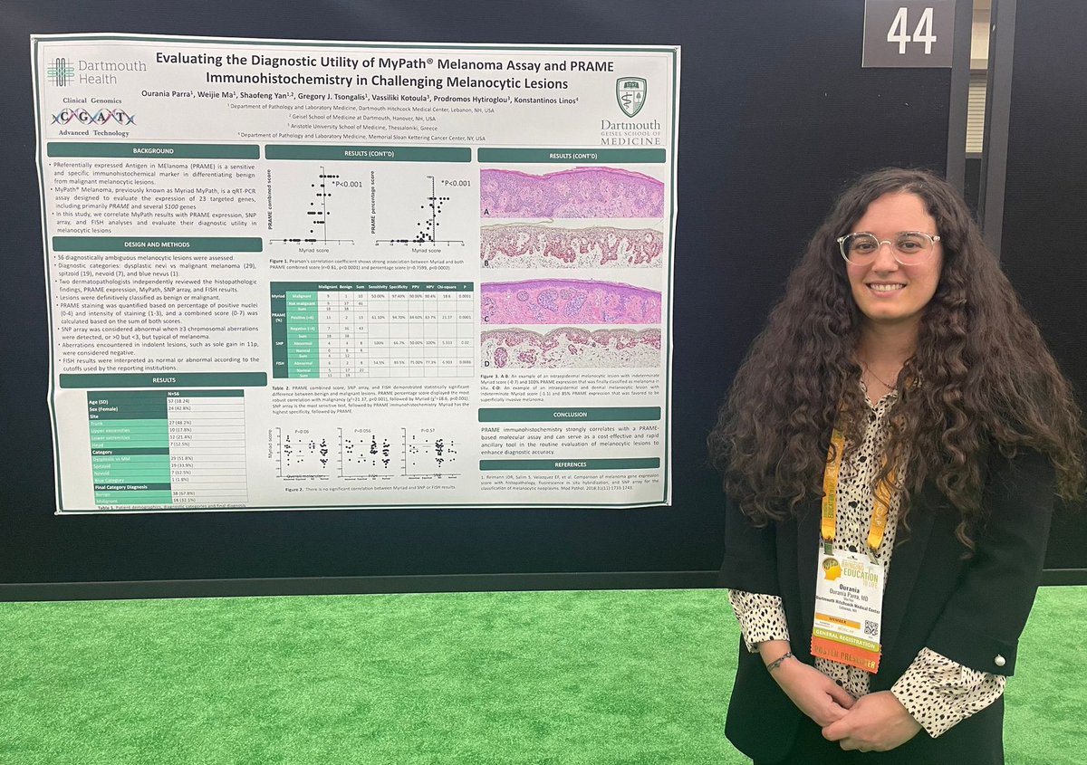 Congrats to our Chief Resident @ourania4 for the excellent work! 🎉🎉🎉🎉🎉🎉Also thanks @markma666666 and our attendings & supervisors #DHPathRes #USCAP2024