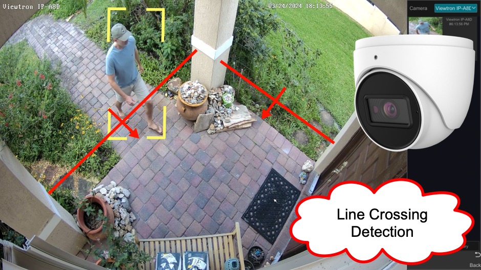 AI Camera Line Crossing Detection Watch the video on this page to learn how-to setup the line crossing detection using Viewtron AI security cameras & IP camera NVRs. videos.cctvcamerapros.com/v/line-crossin… When a human or vehicle crosses the line in one direction or both directions