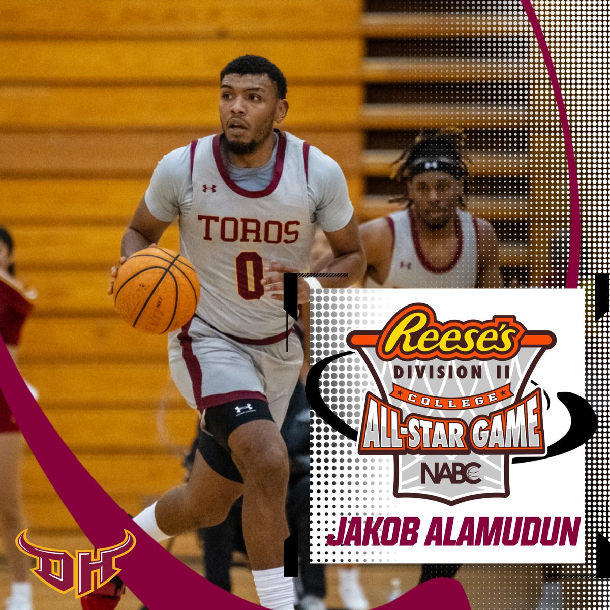 Jakob Alamudun has been selected to participate in the NABC Division II All-Star Game after his stellar performance this season with @CSUDHmbb! The game will take place on Friday at 6:00p CT at Ford Center in Evansville, IN.