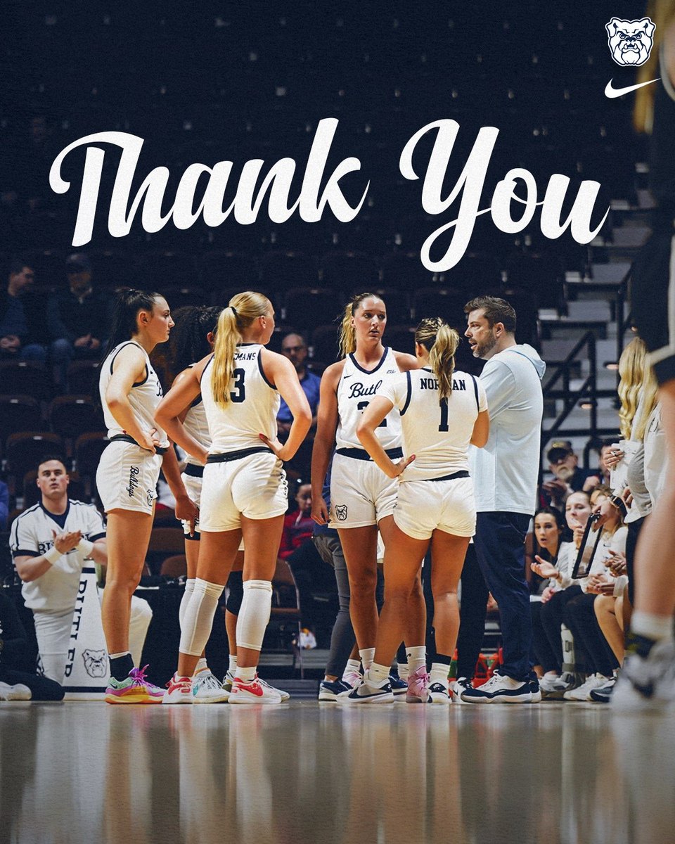 Thank you to our amazing fans for the incredible support all season long! Building something special. See you next year. 💙🏀 #4us | #ButlerWay