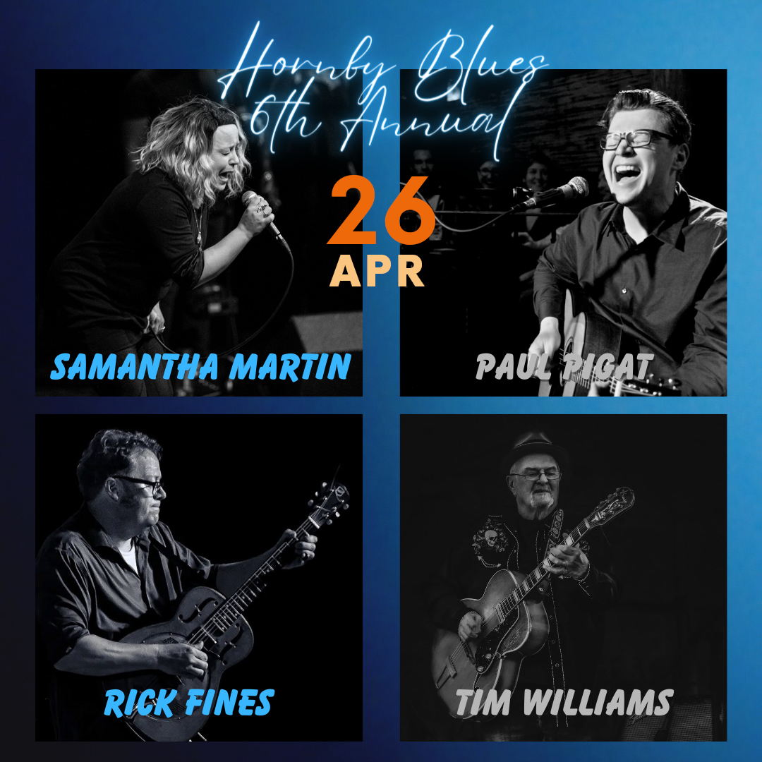 Next month APRIL 26th! Hornby Blues 6th Annual with Samantha Martin (of Samantha Martin & Delta Sugar), Paul Pigat, Rick Fines Music and Tim Williams. Live & streamed. Tix & info: roguefolk.bc.ca/concerts/ev240…