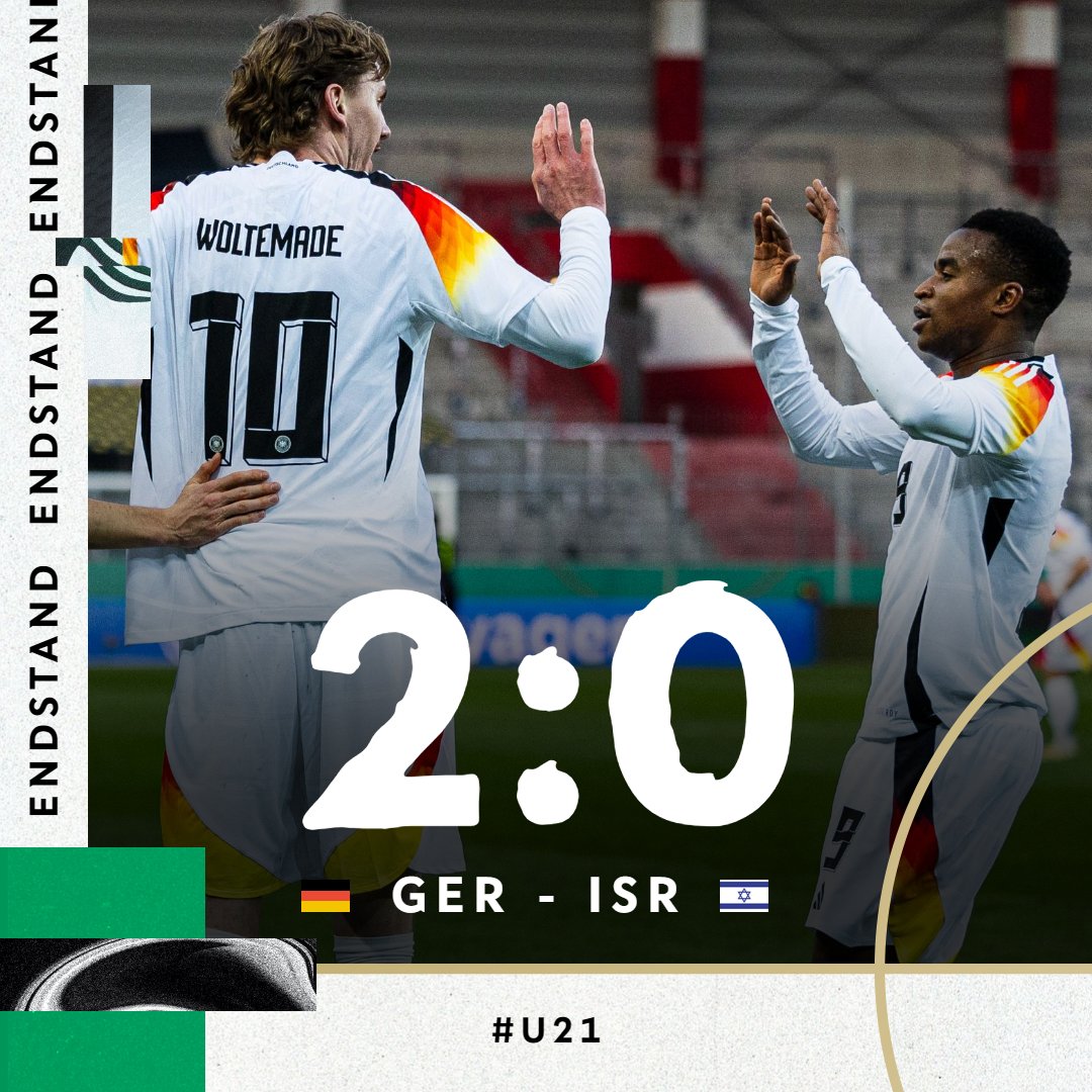 3️⃣ Punkte geholt, Tabellenführung erobert, nehmen wir! 💪😍 #HERZZEIGEN #U21 #GERISR | 📸 Thomas Böcker/DFB