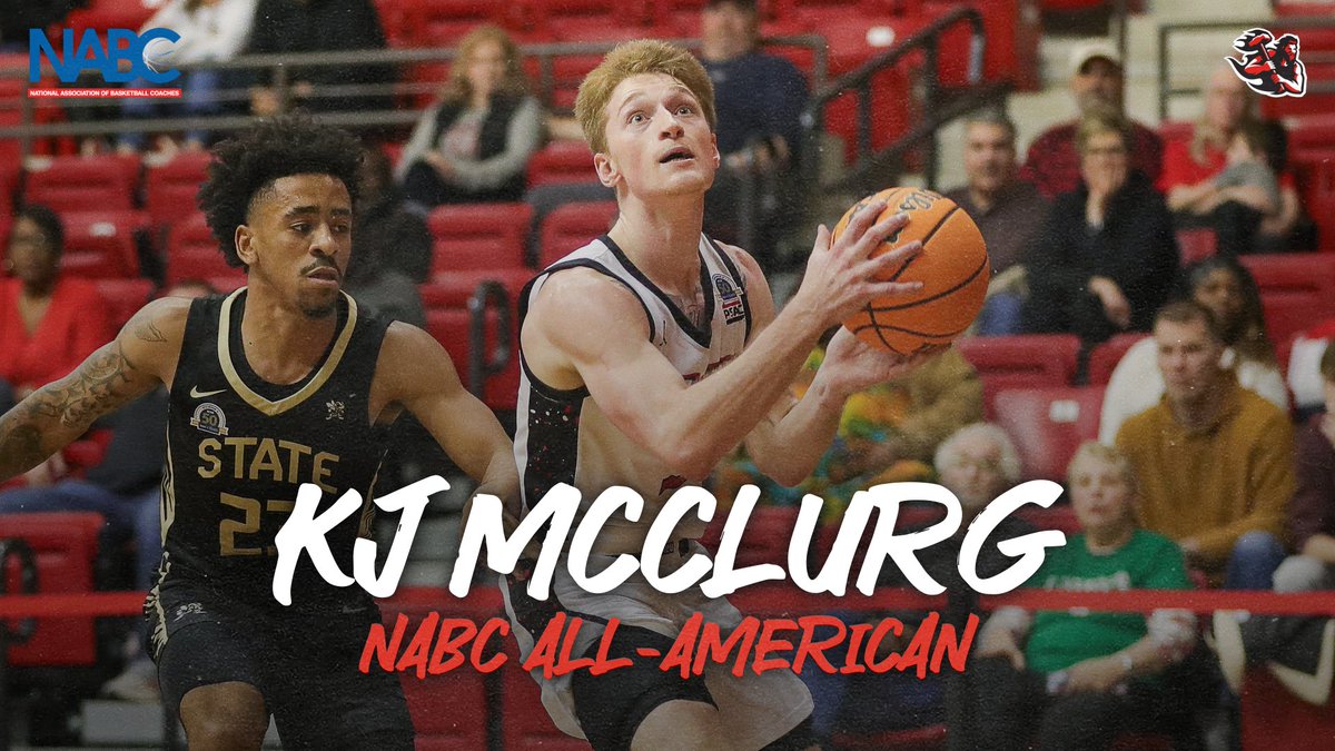 MBB: Sophomore KJ McClurg becomes program's first NABC All-American since 2001, earns consensus All-America status this season 🔗 tinyurl.com/5awmdeby