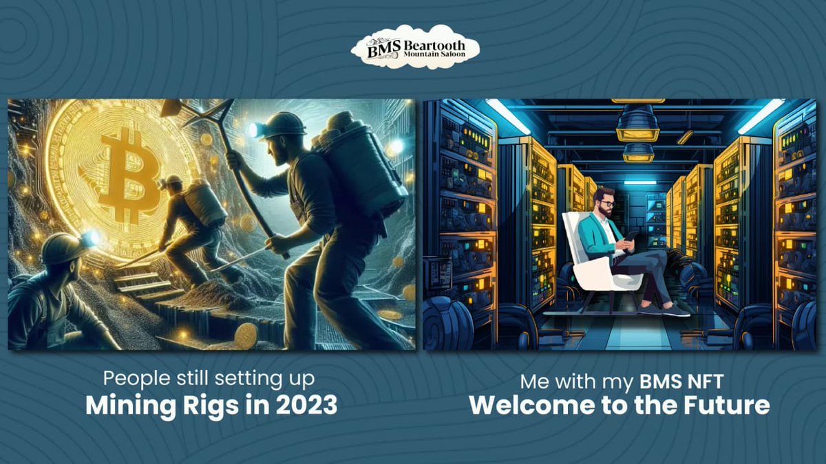 From manual labour to smart staking. 

BMS NFT holders are mining the modern way. 

Ready to upgrade your crypto game? 

#FutureOfMining #BMS #NFTMining