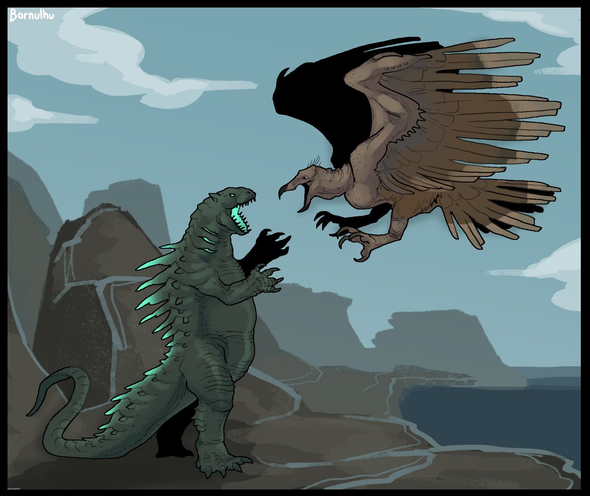 booyahbornu's tweet image. Goji vs his most fierce opponent ever... The giant Condor